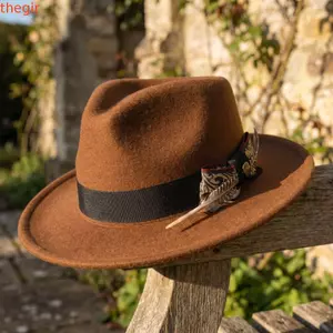 THEGIRL8B Feather Fedora Hat, Dress Up Fedora Hat Topper Hat, Retro Panama Jazz Len Xô Mũ Bò Cô Gái Trang Trí Tiệc