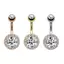 JULYHOT Tinh Tế Zircon Bellybutton Móng Tay Thép Không Gỉ Gợi Cảm Rốn Bụng Nút Nhẫn Gợi Cảm Rốn Xuyên Thanh Bụng Nhẫn Xuyên Trang Sức Massivedeals