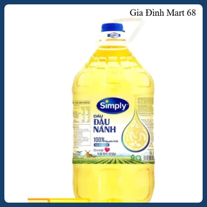 Dầu Ăn Đậu Nành Simply 5 Lít - Gia Vị Trong Chế Biến Món Ăn