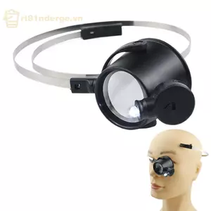 GE Head Mounted 15X Sửa Chữa Kính lúp Với Đèn LED Có Thể Điều Chỉnh Sửa Chữa Đồng Hồ Trang Sức Dụng Cụ Kính lúp Dụng Cụ Đồng Hồ Phụ Kiện VN