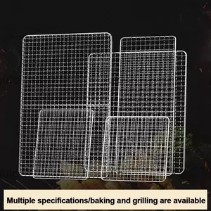 Giá nướng JUIC, Lưới nướng chống dính có thể tái sử dụng, Dây sắt nướng BBQ vuông