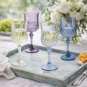 Sáo Champagne JUIC, Kính Rượu Cao Chống Vỡ Nhựa, Đồ Uống Dã Ngoại Ngoài Trời Có Thể Tái Sử Dụng Cho Tiệc Cưới Sinh Nhật