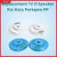 Bộ điều khiển loa tai nghe YRBWD 1 bộ, Bộ loa tai nghe thay thế 72 Ohms DIY, Bộ âm thanh nhẹ bền bỉ cho phụ kiện âm thanh Koss Portapro PP