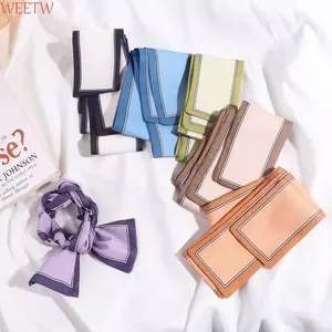 WEETW In Khăn Phụ Kiện Khăn Ruy Băng Đầu Phong Cách Tối Giản Retro Phù Hợp Với Cà Vạt Nữ Thanh Lịch Khăn Choàng Collocation Phụ Kiện Quần Áo Khăn Dài Nhỏ