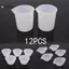 KUZHEN 12 Chiếc Silicon Trộn Cốc Đo Nhựa UV Khuôn DIY Đúc Trang Sức Bộ Dụng Cụ HOT