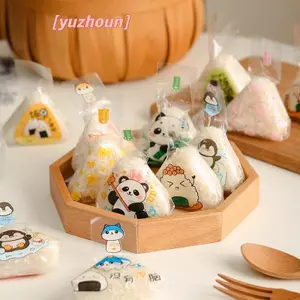 50 / 100 Chiếc Quả Bóng Cơm Tam Giác Nhật Bản Túi Đựng Đồ Dùng Một Lần Nori Onigiri Túi Sushi Làm Sushi Khuôn Phụ Kiện Bento
