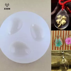Mặt dây chuyền silicon DIY Khuôn thả nước Vỏ nhựa Dụng cụ làm đồ trang sức thủ công [Mina]