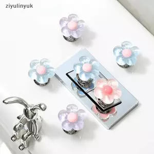 Ziyulinyuk Hình Hoa Tự Dính Nút Bấm Vệ Sinh Bảo Vệ Móng Tay Nhà Vệ Sinh Ép Trang Trí Phòng Tắm Phụ Kiện Bình Nước Nút Thoát Nước VN