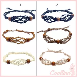 COO Pha Lê Giá Đỡ Vòng Tay Dây Có Thể Điều Chỉnh Dây Vòng Tay Handmade Dệt Lưới Lồng