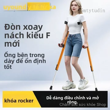 Dụng cụ đi lại hỗ trợNạng y tế, dụng cụ hỗ trợ đi lại cho người già, dụng cụ tập đi phục hồi chức năng, nạng nách chắc c