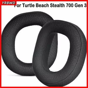 YRBWD 1 Cặp Đệm Tai, Miếng Đệm Tai Mềm Thay Thế, Miếng Đệm Tai Nghe Miếng Bọt Biển Lưới Cho Rùa Beach Stealth 700 Gen 3 Phụ Kiện Tai Nghe