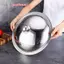 Nắp nồi tròn bằng thép không gỉ 10-32Cm Nắp chảo chiên thay thế đa năng Máy rửa chén cạnh mịn An toàn cho nồi súp chảo chảo