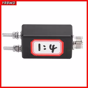 YRBWD 1: 4 Mini Balun, Giao diện M Mini Balun, Vỏ nhựa HF Thích hợp Màu đen Tỷ lệ 1: 4 Balun Sử dụng ngoài trời