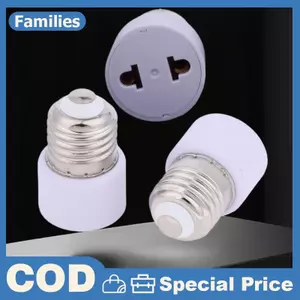 1 Chiếc Đèn Soet US / EU Không Có Ánh Sáng Thực Tế Trắng E27 Cắm Bóng Đèn Giá Đỡ Bóng Đèn Đế Adapter DIY Phụ Kiện
