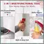 2 Gói Dụng cụ nâng vách thạch cao, Nâng tấm kim loại, Nâng tấm chân đa chức năng, để lắp đặt tường & cửa