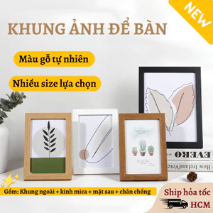 Khung Ảnh Gỗ LUMERA HOME Khung Hình Để Bàn Treo Tường Mặt Kính Trong Suốt MDF Bền Đẹp Trang Trí Nhà
