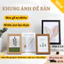 Khung Ảnh Gỗ LUMERA HOME Khung Hình Để Bàn Treo Tường Mặt Kính Trong Suốt MDF Bền Đẹp Trang Trí Nhà