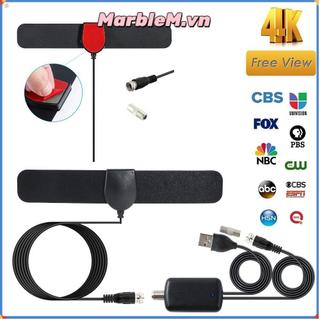 Bộ thu TV MARBLEM, Ăng-ten HDTV tăng cường tín hiệu thu 1080p, Kênh HD miễn phí kỹ thuật số Bộ khuếch đại 4K trong nhà
