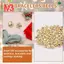 Chuông Jingle kim loại để làm đồ trang sức Thủ công Gói 10mm. 100 chiếc Vàng