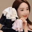 Váy Satin Ruy Băng Thanh Lịch Nửa Ngón Đuôi Ngựa Kẹp Lưng Đầu Tóc Top Kẹp Cá Mập Kẹp Phụ Kiện Tóc Đầu YJPB