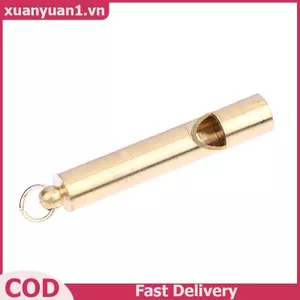 XUAN Đồng Còi Móc Khóa Mặt Dây Chuyền Ngoài Trời Sinh Tồn Di Động Ống Đơn Nổ Tần Số Cao Decibel Còi VN