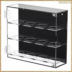 Hộp đựng bóng golf treo tường 3 lớp Acrylic cho 12 quả bóng golf Hộp đựng trong suốt