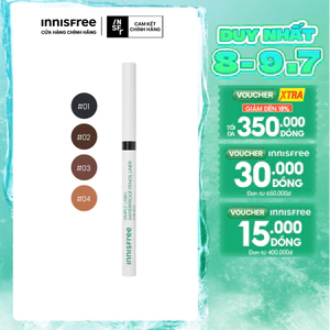 Chì kẻ mắt thuần chay chống nước innisfree Simple Label Waterproof Pencil Liner 0.1g