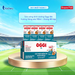 Sữa uống dinh dưỡng Oggi BA - Giúp bé cải thiện biếng ăn, tăng cân nhanh, hấp thu tốt - Hộp 110ml