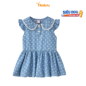 Đầm ngắn tay cổ sen bé gái Rabity 950.117