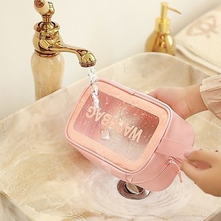 Set 3 túi đựng mỹ phẩm du lịch thời trang trong suốt