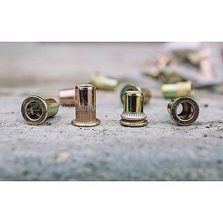 Combo hỗn hợp 50c ốc tán rút từ M3-M8 M3,M4,M5,M6,M8 mỗi loại 10c thép mạ