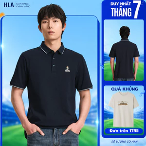 Áo POLO nam tay ngắn HLA x ZOLA , vải mềm mại, co giãn thoải mái & thoáng khí