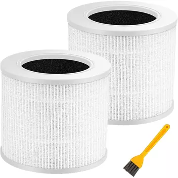 Bộ lọc thay thế Core Mini 2 gói, Tương thích với Máy lọc không khí mini LEVOIT Core, Bộ lọc HEPA & than hoạt tính 3 trong 1 H13, Thay thế Core Mini-RF