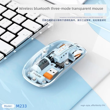 chuột không dây logitech chính hãng chuột không dây silent T Tiger Cat M233 Chuột Bluetooth Trong Suốt Không Dây Di Động Để Bàn Notebook Máy Tính Bảng Đa Năng Ba Chế Độ Sạc Chuột