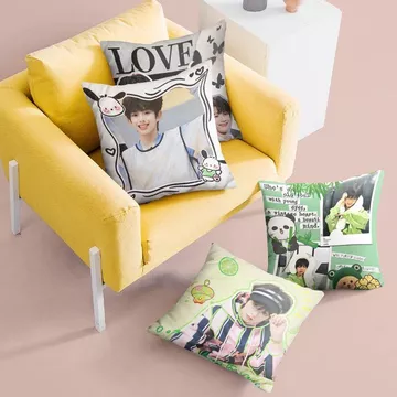 Gối Ngoại Vi Xung Quanh Gối TF Họ Thế Hệ Thứ Tư Chen Junming Gối Vuông Gối Ngoại Vi Ngôi Sao Sofa Đệm Phòng Ngủ Thắt Lưng Gối Cửa Sổ Vịnh Gối Ném Gối 9.10 DD