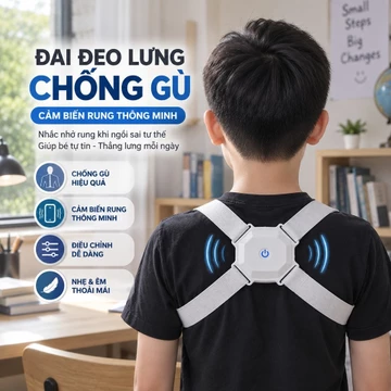 Đai Chống Gù Điện Tử Thông Minh Cho Trẻ Em Và Người Lớn Tự Động Nhắc Sai Tư Thế, Đai Chống Gù Lưng Có Thể Điều Chỉnh