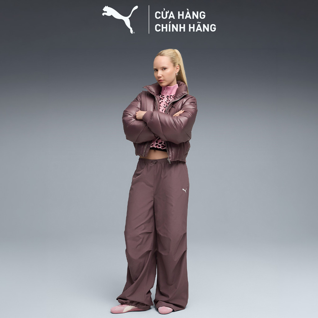 Quần Dài Thời Trang PUMA Nữ WARDROBE ESS Parachute Pants Raisin Màu Tím