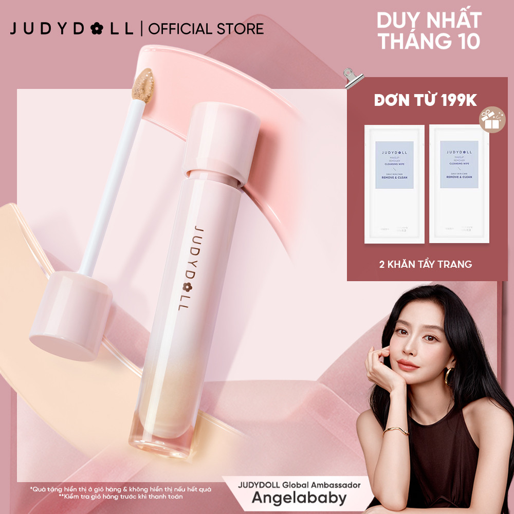 Kem Che Khuyết Điểm JUDYDOLL Liquid Concealer Che phủ tốt Che quầng thâm Không mốc Không đọng rãnh nhăn Lâu Trôi 3,2g