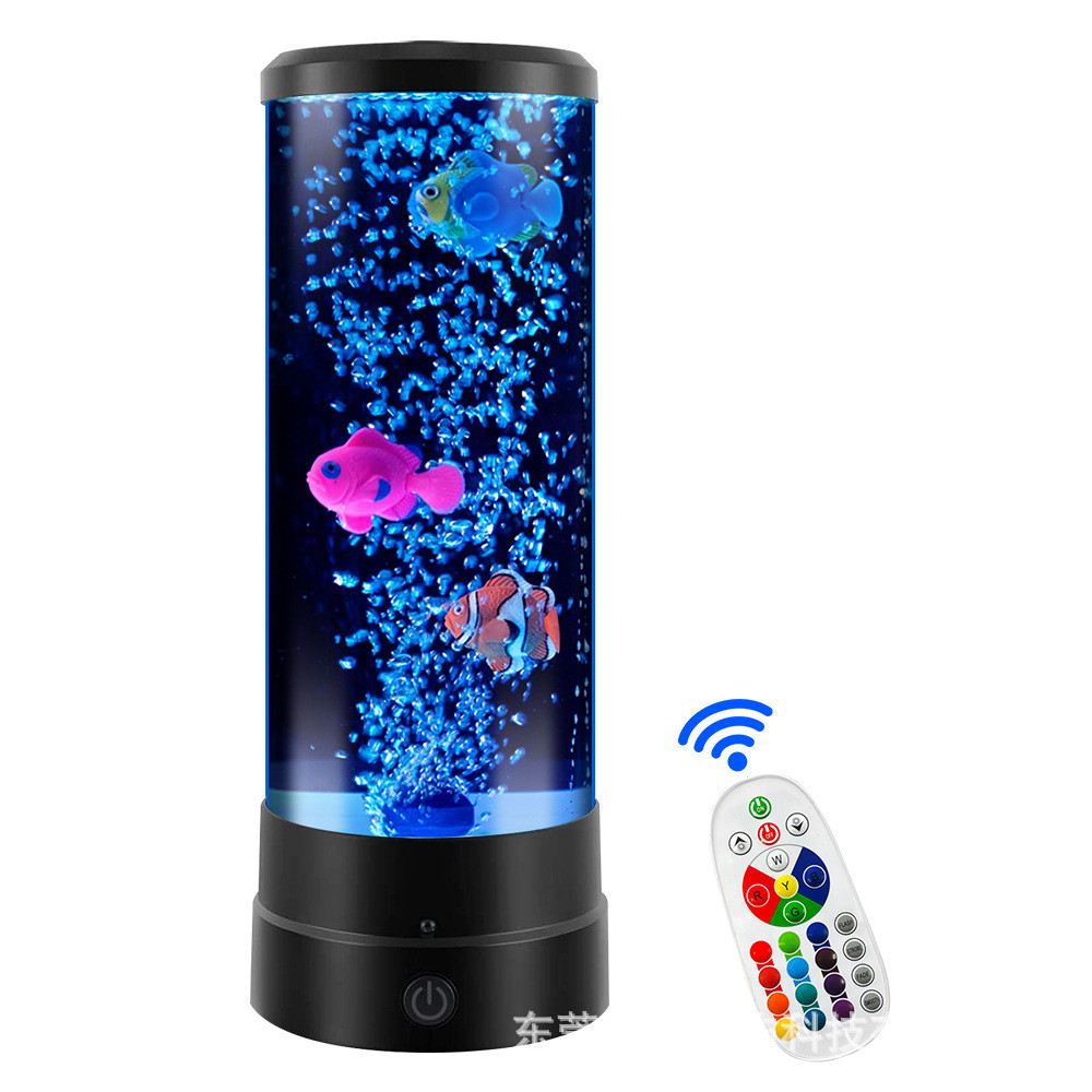 Hàng sẵn có Đèn sứa cắm Đèn ngủ LED Quà tặng sáng tạo Phòng trẻ em Phòng ngủ Bong bóng Đèn cá tự làm Đèn bàn XWIE