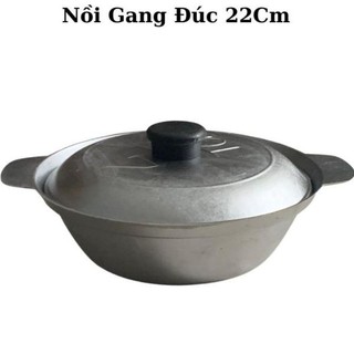 Nồi Gang Mini Kho quẹt, kho cá...Gang nguyên khối nhẹ dễ sử dụng