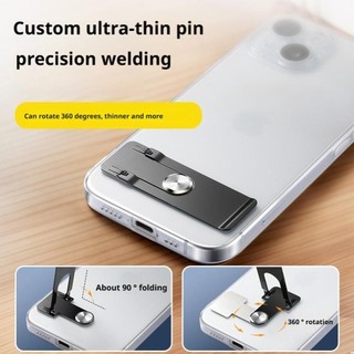 Giá đỡ máy tính bảng RISEDOT, 360° Giá đỡ điện thoại di động siêu mỏng xoay, Giá đỡ học tập bằng thép không gỉ tự dính đa năng cao cấp để bàn