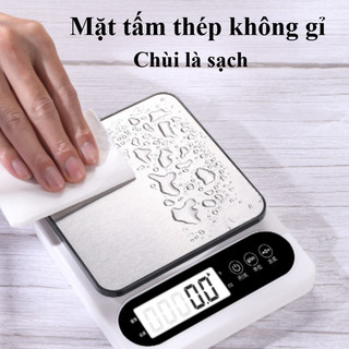Cân Điện Tử Đa Năng 0.1g-10kg - Độ Chính Xác Cao, Màn Hình LCD Rõ Nét, Thích Hợp Làm Bánh Và Pha Chế