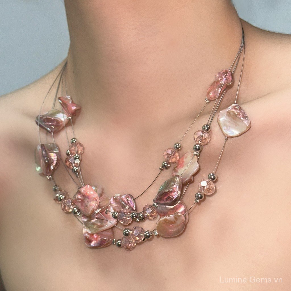 Vòng cổ xương đòn không đều, style cá tính đơn giản, thời trang phù hợp