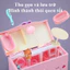 Oldlaiben - Ngôi Nhà Búp Bê Thiết Kế Dạng Túi Xách,kèm 2 Búp Bê Tặng Xe Máy + Dải đèn LED, Quà Tặng Sinh Nhật Cho Bé Gái