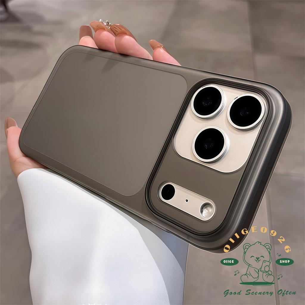 【 Ốp lưng iPhone17 】 Vỏ điện thoại dạng lỏng siêu mỏng màu cam iPhone 17 Pro Max 16 15 14 13 12 cho vỏ iPhone Vỏ cứng PC chống sốc