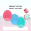Pad Rửa Mặt Silicone Neon Pink Làm Sạch Da Loại Bỏ Bụi Bẩn