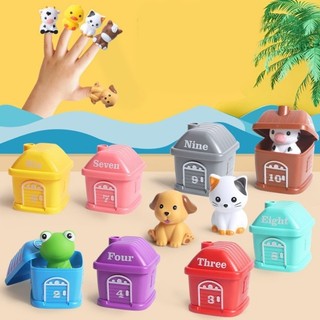 DE Động Vật Tương Tác Playset 10 Cái Toán Thao Tác Con Rối Ngón Tay Đồ Chơi Giáo Dục Tuổi 3 +