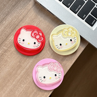 Dễ Thương KT Cat Trơn Tròn Từ Tính Giá Đỡ Điện Thoại Cho IPhone 16 15 14 13 12 Pro Max 14 Plus Có Thể Gập Lại Vòng Tay Co Giãn Để Bàn Đứng P1