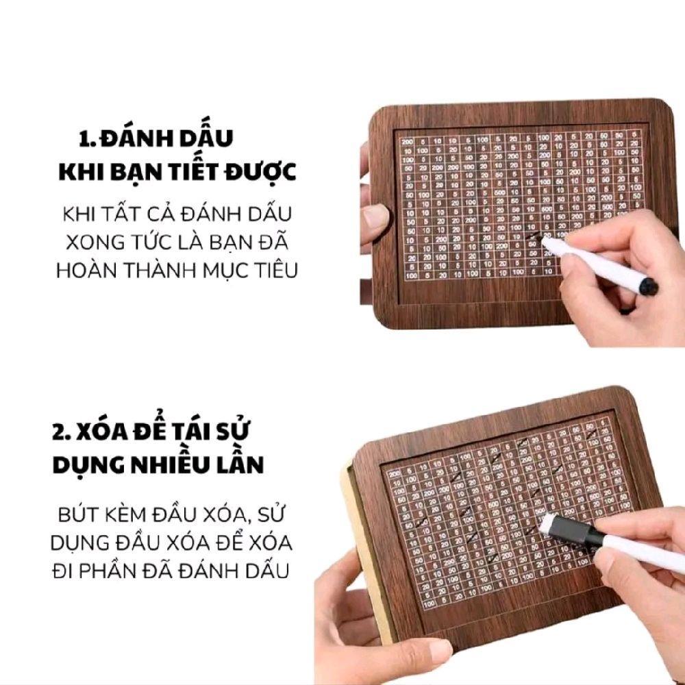 Hộp gỗ tiết kiệm tiền, ống tiết kiệm, két gỗ đựng tiền tiết kiện có thể đựng tiền xu và tiền giấy, nhiều mẫu