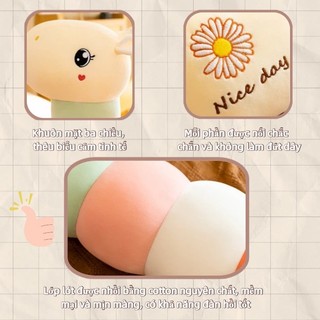 【BabyJoy】Gối Ôm Hươu Cao Cổ Dễ Thương 55cm,Thú bông bé hươu 3 màu ngộ nghĩnh,Vải cotton mềm chất lượng cao